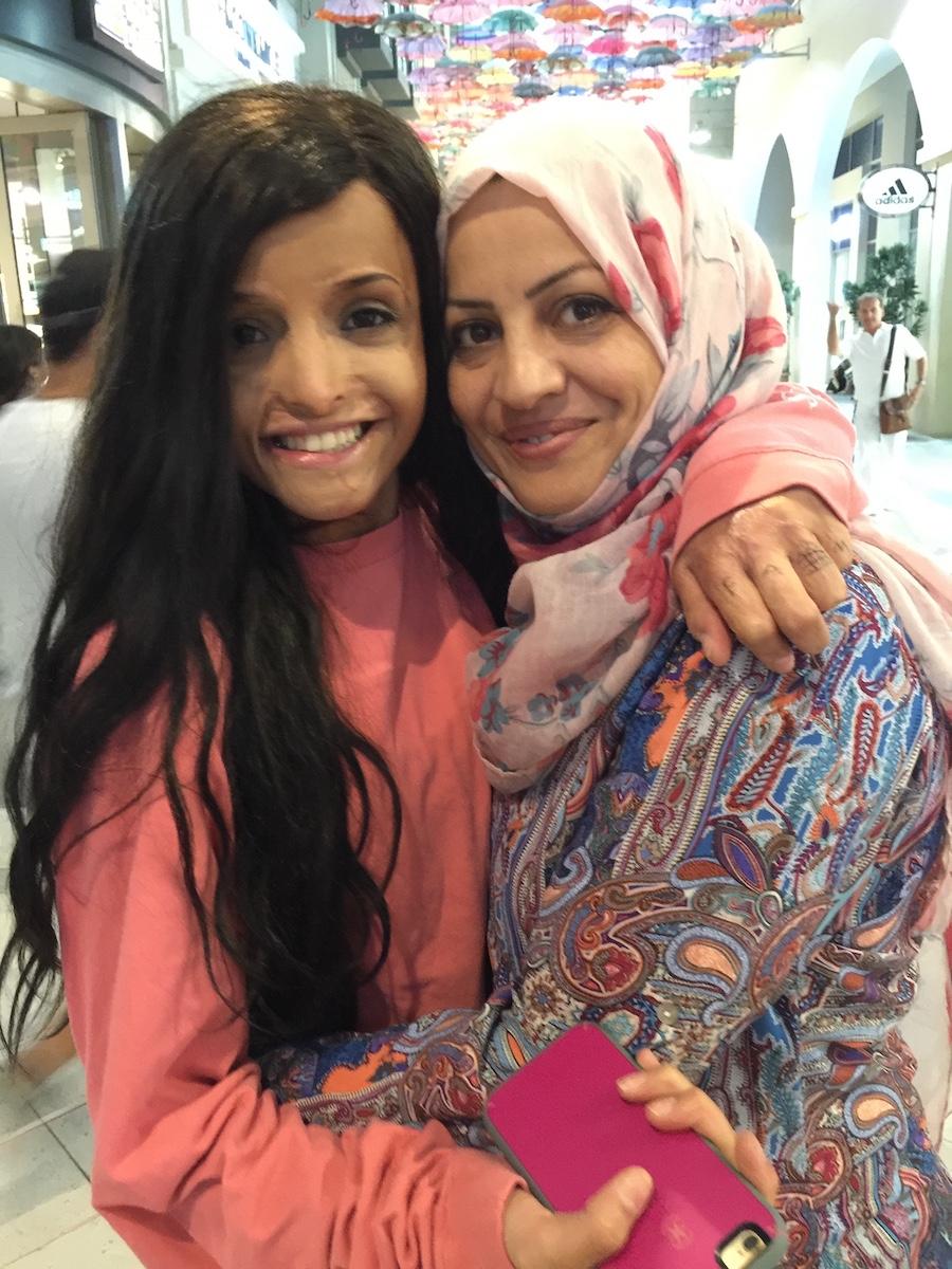 Teeba reunited with her birth mom, Dunia, in Dubai. (Photo courtesy of <a href="https://www.facebook.com/barbara.marlowe1">Barbara Marlowe</a>)