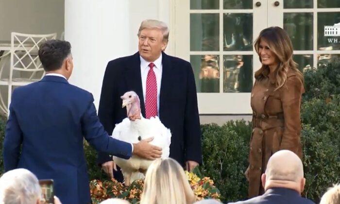 Trump Pardons Thanksgiving Turkey Named ‘Butter,’ Cracks Impeachment Joke