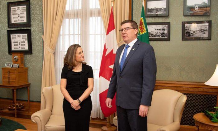 Saskatchewan Premier Moe’s Meeting With Freeland Goes Better Than With Trudeau