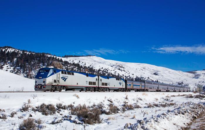 The California Zephyr hits bucket-list stops like the Rockies, the Sierra Nevadas, and Lake Tahoe. (Courtesy of Amtrak)