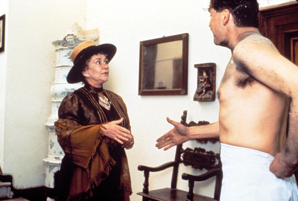 Joan Plowright and Alfred Molina in "Enchanted April." (Miramax)