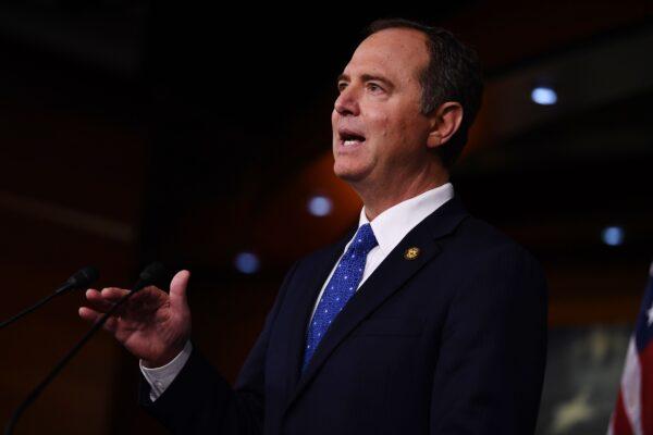 House Intelligence Chairman Adam Schiff (D-Calif.) holds a press conference in Washington on Dec. 3, 2019. (Brendan Smialowski/AFP via Getty Images)