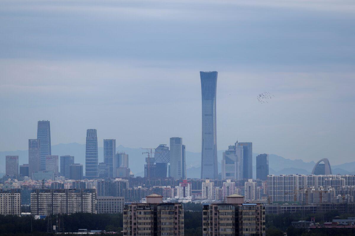 This general view shows the skyline of the central business district in Beijing on Aug. 13, 2019. (Wang Zhao/AFP via Getty Images)