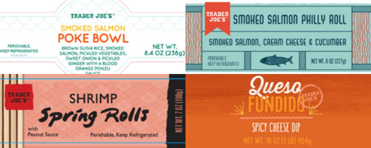 Ten products sold by Trader Joe's were recalled over potential listeria contamination, including Smoked Salmon Poke Bowels, Smoked Salmon Philly Rolls, Shrimp Spring Rolls, and Queso Fundido dip. (Trader Joe's)