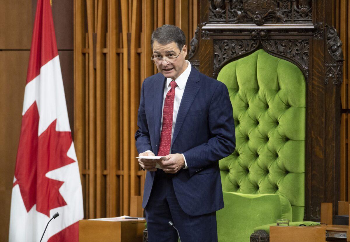 Liberal MP Anthony Rota speaks after being elected as the Speaker of the House of Commons on Dec. 5, 2019. (Adrian Wyld/The Canadian Press)