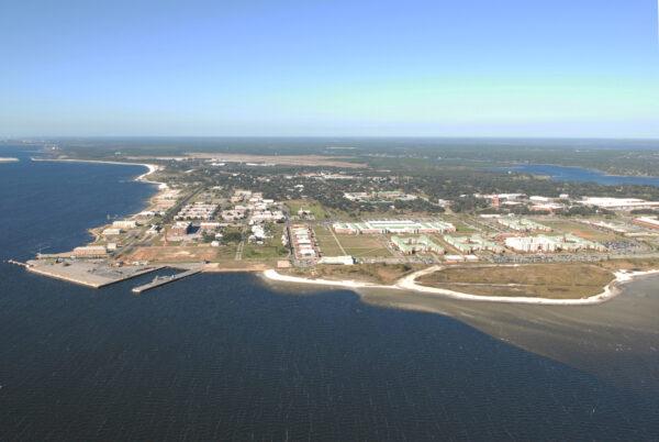 Naval Air Station Pensacola is seen in an aerial view in Pensacola, Fla., on August 14, 2012. (U.S. Navy/Patrick Nichols/Handout via Reuters)