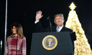 Trump, First Lady Light National Christmas Tree in Holiday Tradition