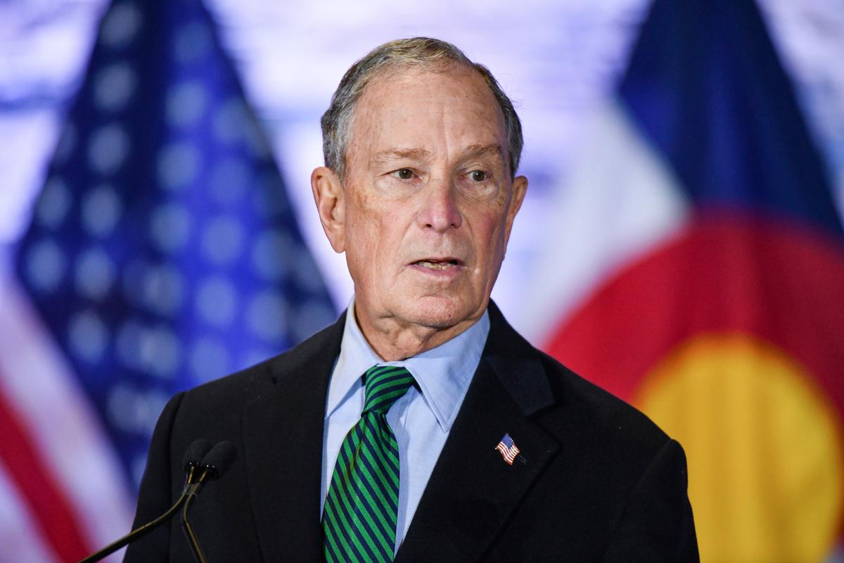 Democratic presidential candidate former New York City Mayor Michael Bloomberg speaks during an event to introduce his gun safety policy agenda at the Heritage Christian Center in Aurora, Colorado on Dec. 5, 2019. (Michael Ciaglo/Getty Images)