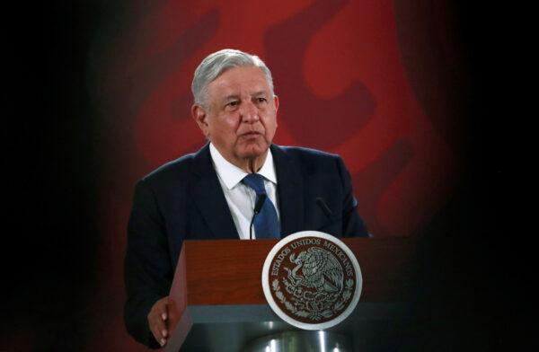 Mexico's President Andres Manuel Lopez Obrador at a news conference at the National Palace in Mexico City, Mexico on Dec. 10, 2019. (Henry Romero/Reuters)