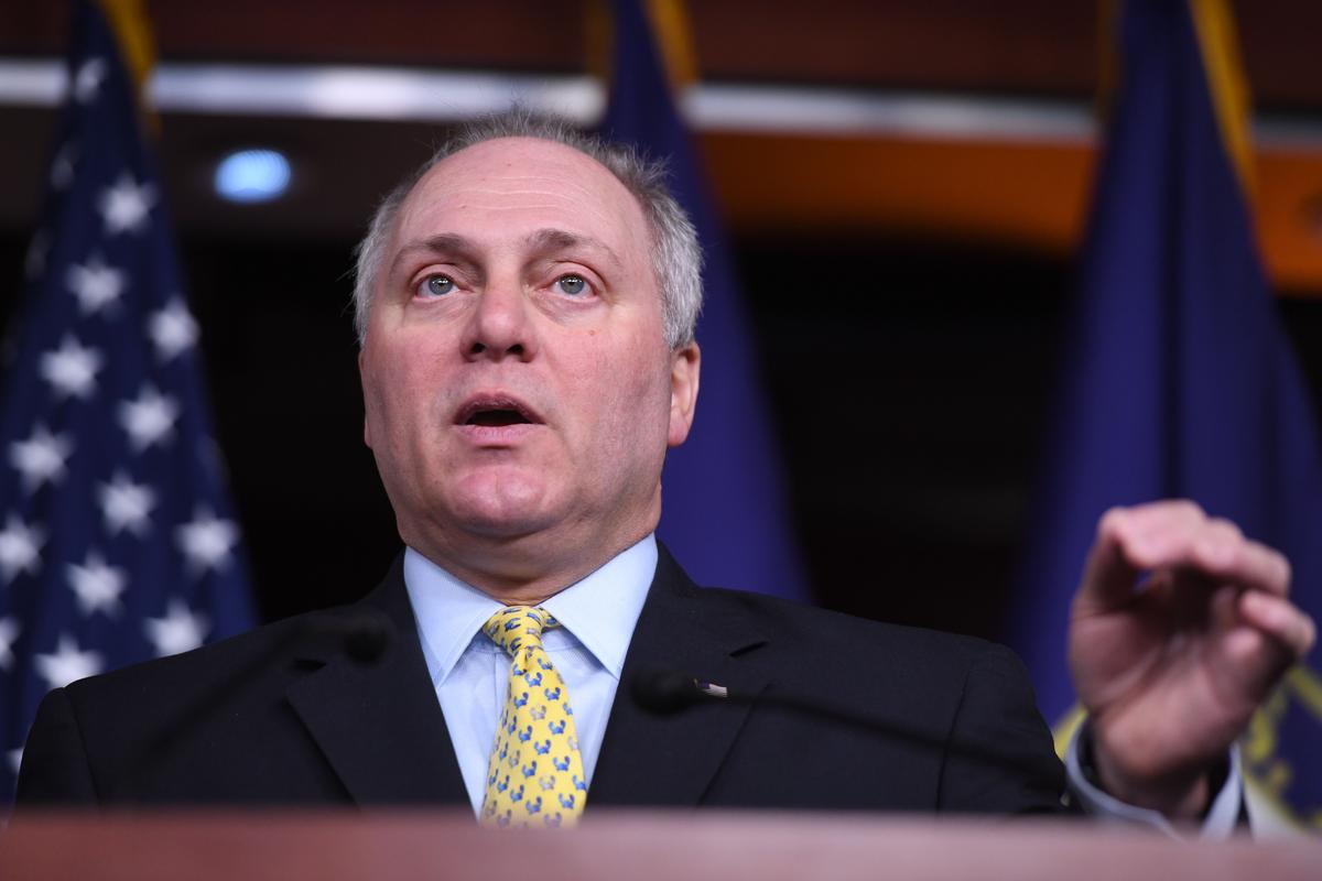 House Minority Whip Steve Scalise (R-La.) speaks during a press conference on Capitol Hill in Washington on Dec. 10, 2019. (Saul Loeb/AFP via Getty Images)