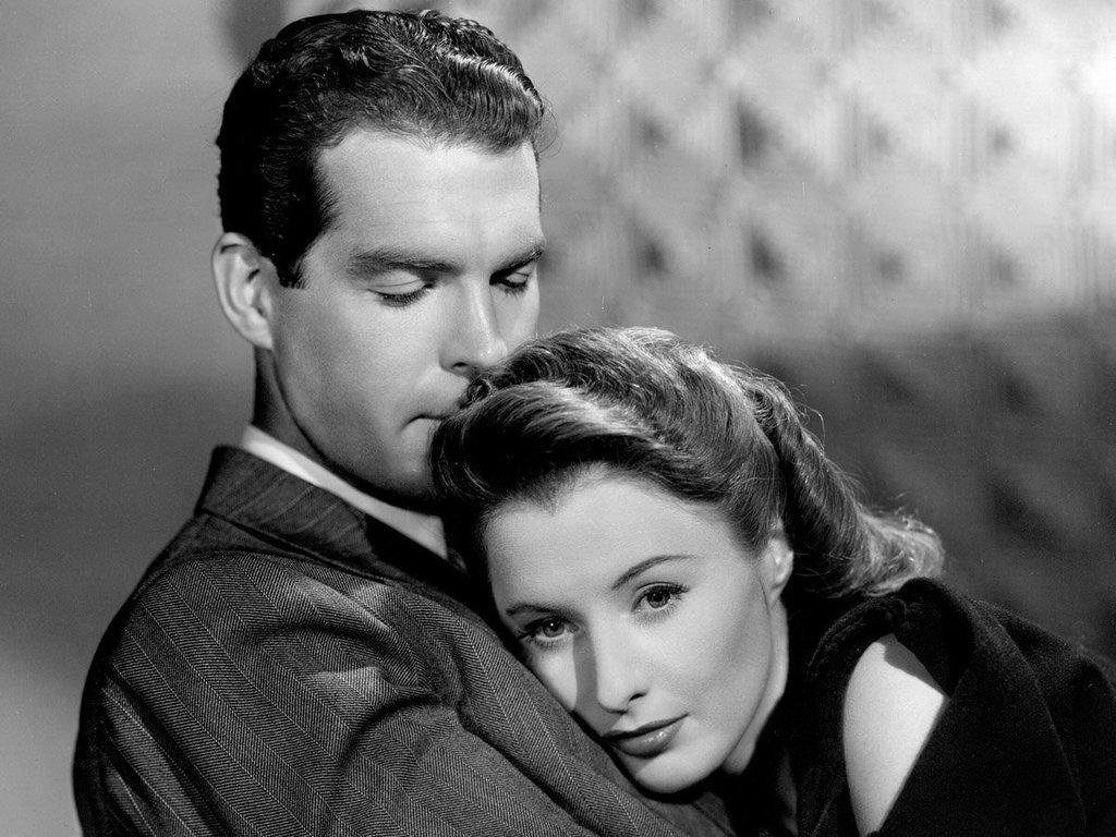 Fred MacMurray and Barbara Stanwyck appear in the lesser-known but delightful Christmas film “Remember the Night.” (Paramount Pictures)