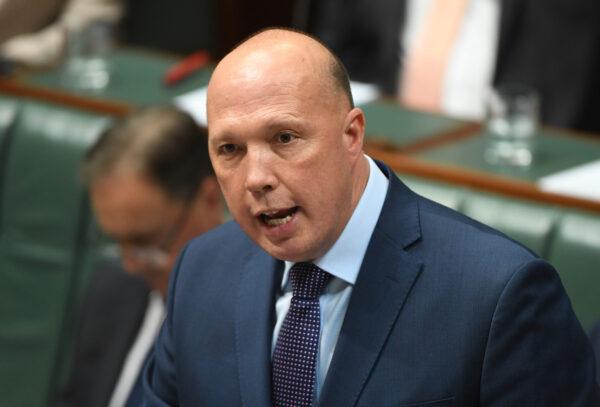 Australian Liberal MP Peter Dutton in the House of Representatives at Parliament House in Canberra, Australia on Nov. 25, 2019. (Tracey Nearmy/Getty Images)