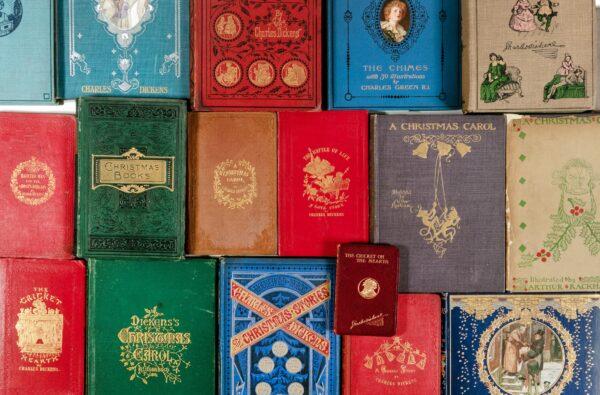 Some of the beautiful book covers of Dickens's novels from the Charles Dickens Museum collection. (Charles Dickens Museum)