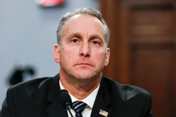 Acting ICE Director Matthew Albence testifies in Congress in Washington on July 25, 2019. (Charlotte Cuthbertson/The Epoch Times)
