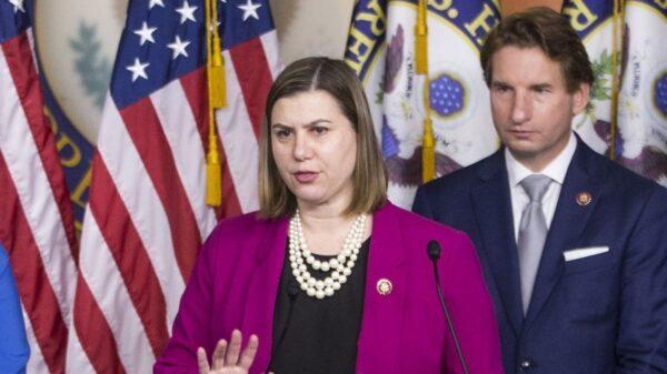 Rep. Elissa Slotkin (D-Mich.) speaks in a file photo. (Zach Gibson/Getty Images)