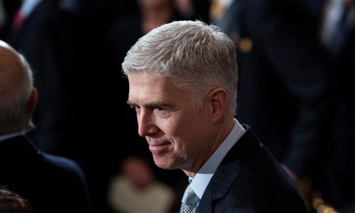 Justice Neil Gorsuch Says Americans Need to Pay More Attention to ‘Separation of Powers’