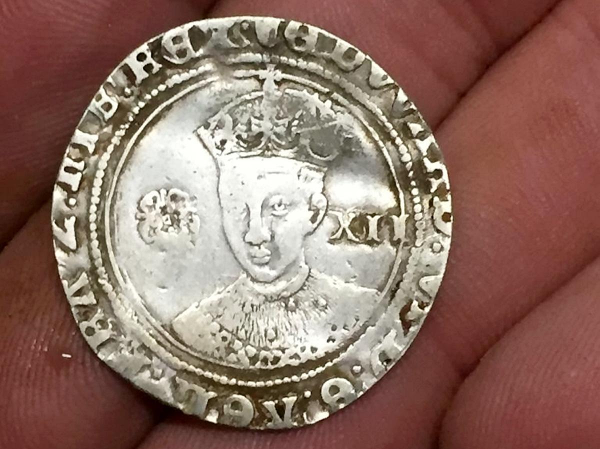Edward VI coin was also discovered. (©SWNS)
