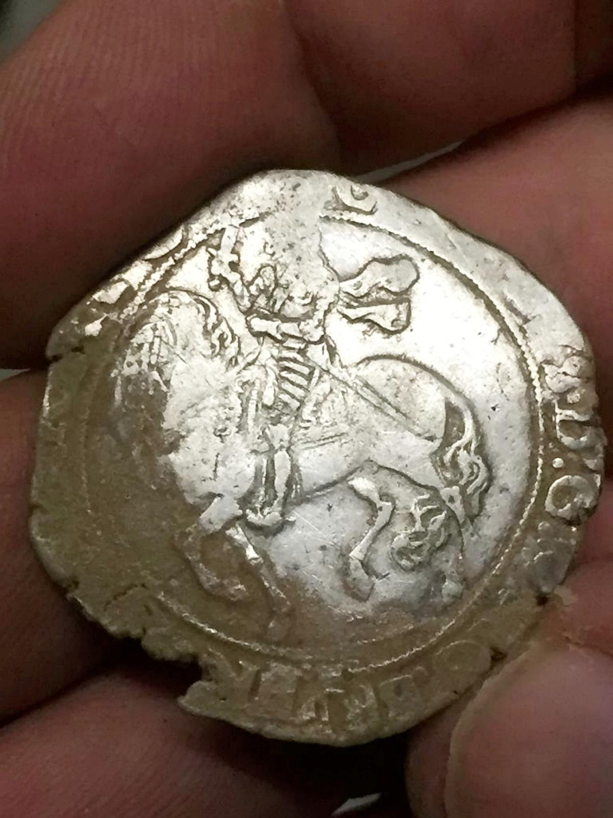 A Charles I coin was also discovered. (©SWNS)
