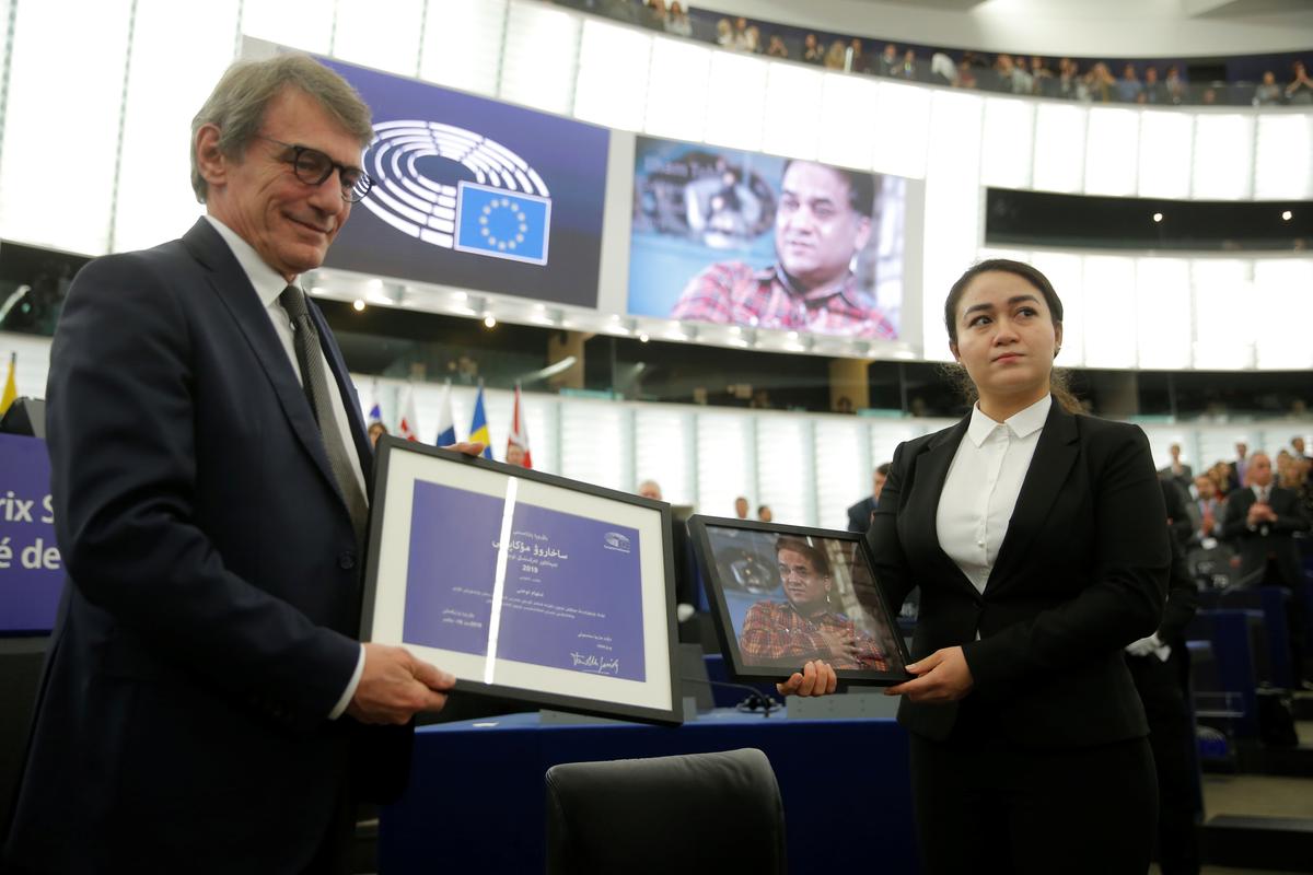 Daughter Accepts EU Parliament Prize on Behalf of Uyghur Activist