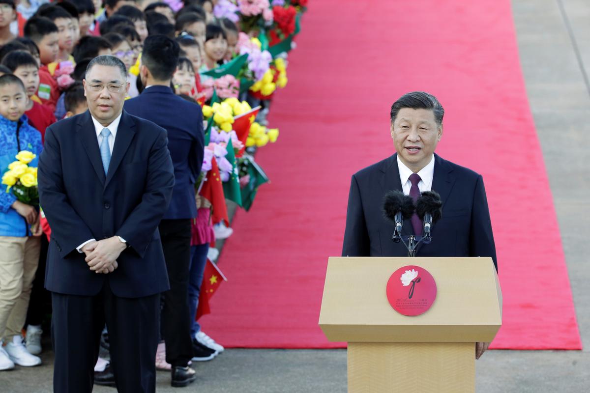 Chinese Leader Xi Jinping Visits Macau as Nearby Hong Kong Seethes; Security Tight