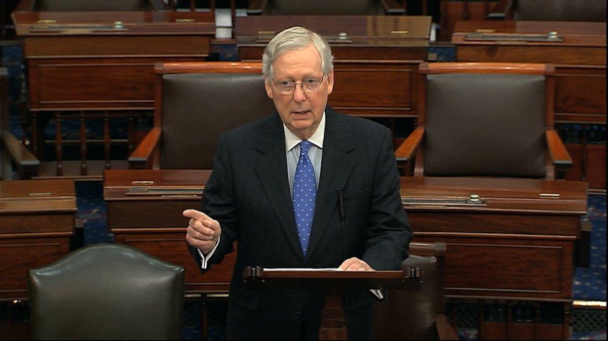 McConnell Voices Opposition to War Powers Resolution