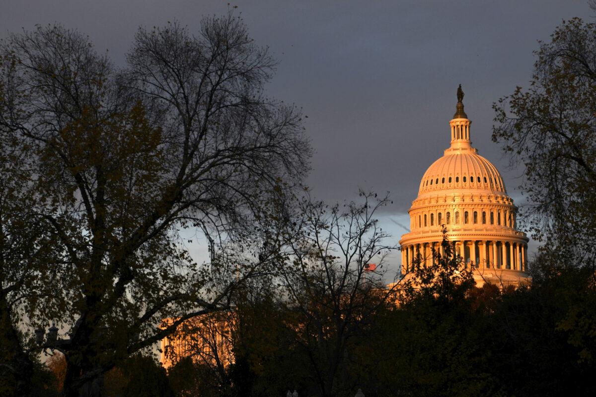 The U.S. Capitol building is pictured at sunset on Capitol Hill in Washington, DC, on Nov. 22, 2019. (Reuters/Loren Elliott/File Photo)