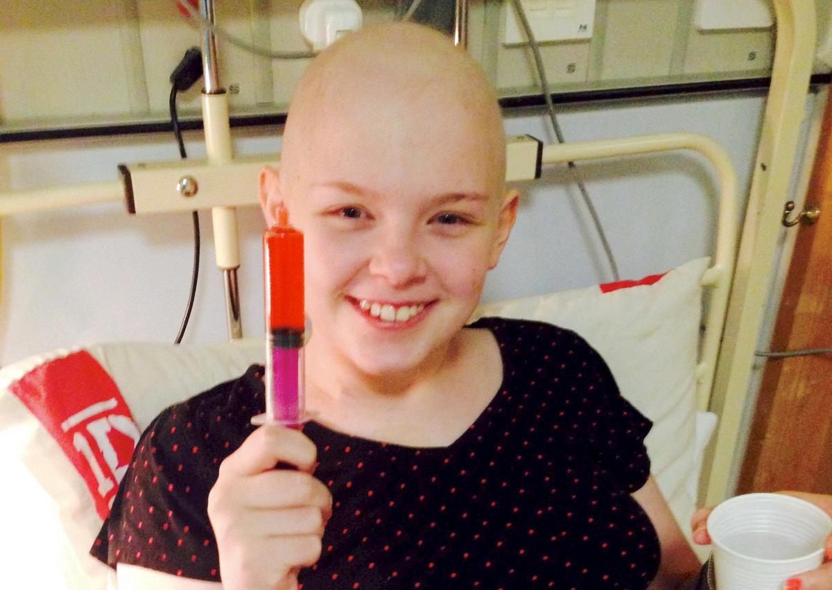 FILE PHOTO - Kira Noble, a brave schoolgirl battling incurable cancer, shared how a new wonder drug has given her a "normal" teenage life and allowed her to stop chemotherapy. (SWNS)