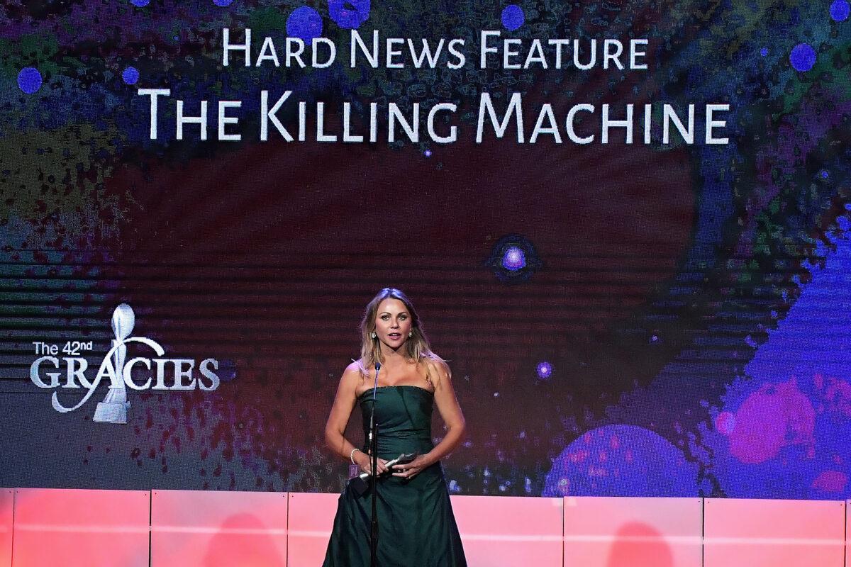 Honoree Lara Logan accepts award onstage during the 42nd Annual Gracie Awards, hosted by The Alliance for Women in Media at the Beverly Wilshire Hotel on June 6, 2017 in Beverly Hills, California. (Charley Gallay/Getty Images for Alliance for Women in Media)
