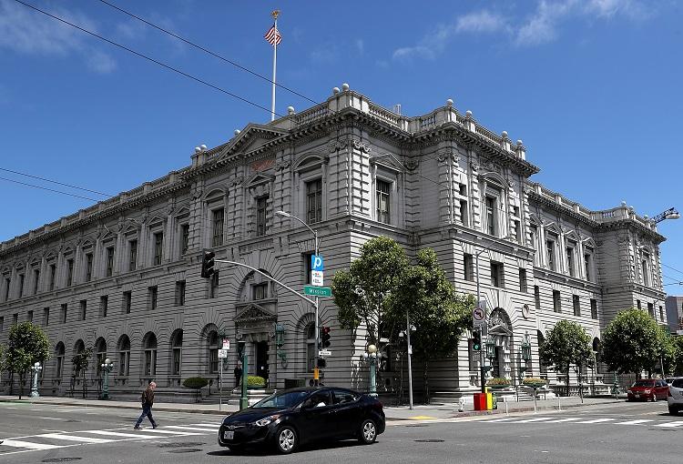 A view of the Ninth U.S. Circuit Court of Appeals in San Francisco on June 12, 2017. (Justin Sullivan/Getty Images)