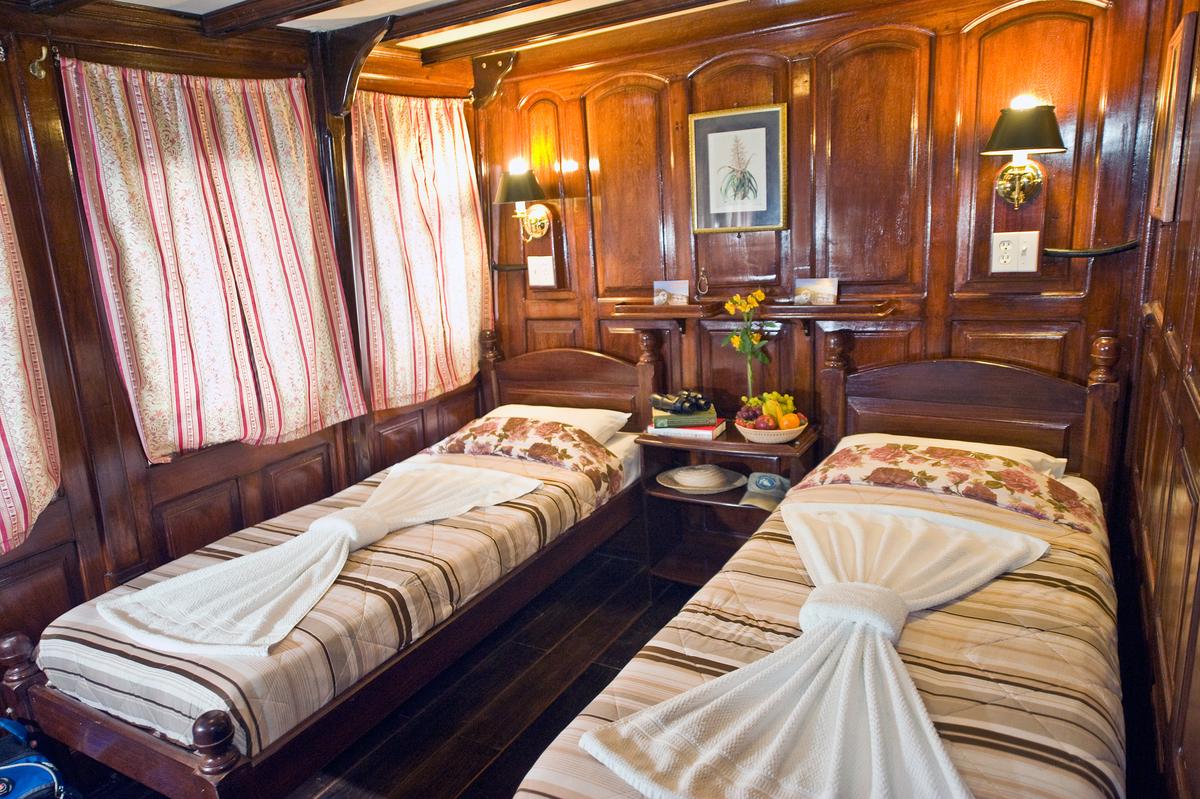 A stateroom aboard the Tucano. (Courtesy of Amazon Nature Tours)