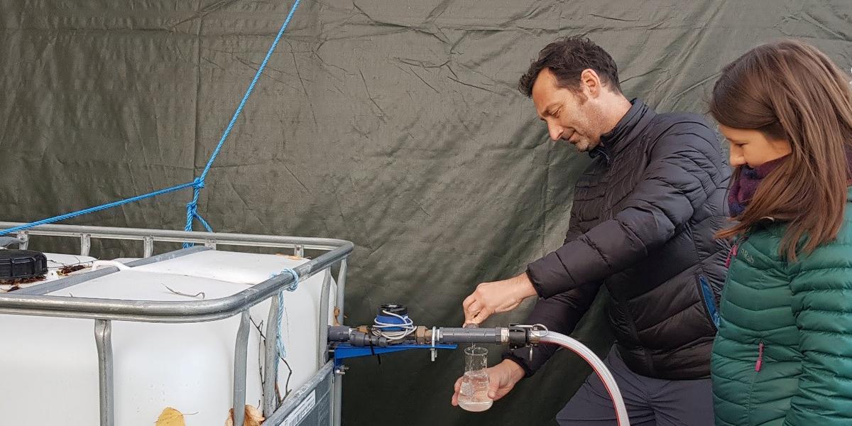 Testing has begun at UWE Bristol on a portable purification system that could bring clean drinking water to areas of the world without reliable access to a safe supply. (©SWNS)