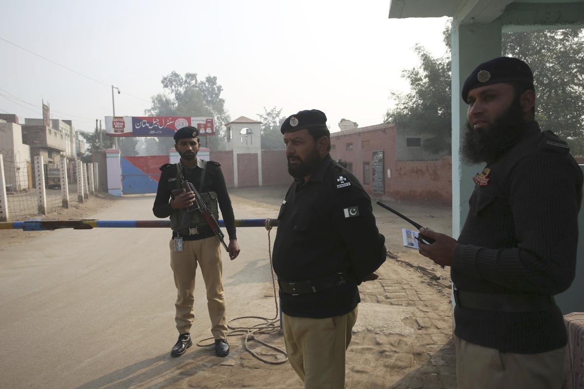 A Pakistani court on Saturday convicted the Muslim professor of blasphemy, sentencing him to death for allegedly spreading anti-Islamic ideas. Junaid Hafeez has been held for six years awaiting trial. (AP Photo/Asim Tanveer)