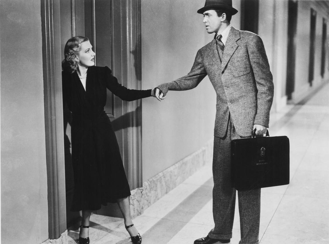 Jean Arthur and James Stewart in "Mr. Smith Goes to Washington." (Columbia Pictures/mptvimages.com)