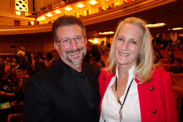 Seth Lyle and Cathy Larsen enjoyed Shen Yun Performing Arts at the San Francisco War Memorial Opera House on Jan. 4, 2020. (Lily Yu/The Epoch Times)
