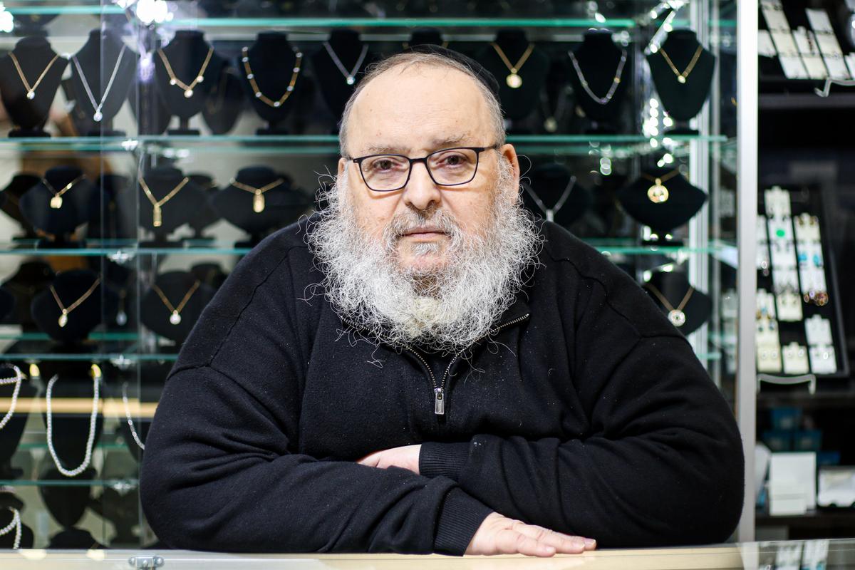 Bardy's Jewelry store owner Jose Bard-Wigdor at his store in Crown Heights, Brooklyn, on Jan. 07, 2020. (Chung I. Ho/The Epoch Times)