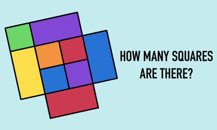 Can You Count All the Squares? This Visual Shapes Puzzle Has Netizens Scratching Their Heads