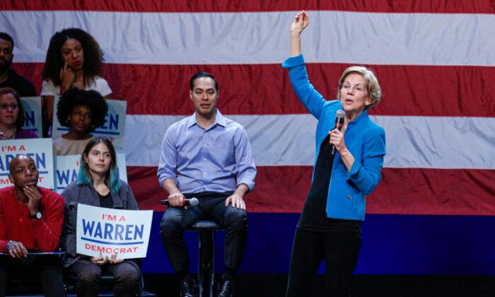 Elizabeth Warren Holds Campaign Rally in Brooklyn