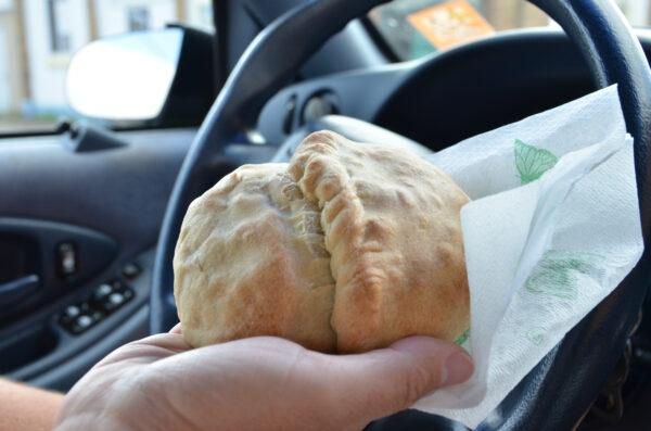 Pasties for the road. (Kevin Revolinski)
