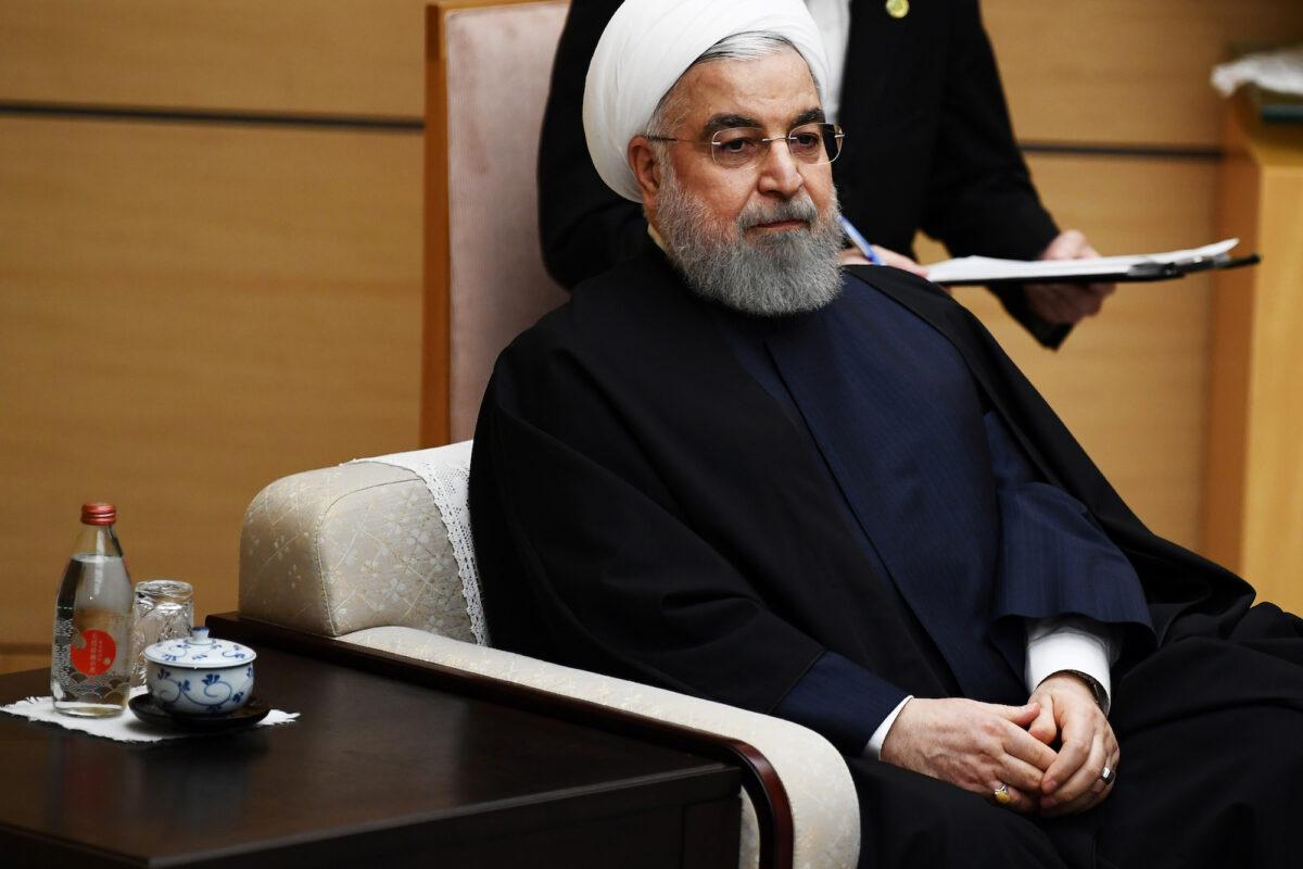 Iranian President Hassan Rouhani in Tokyo, Japan, on Dec. 20, 2019. (Charly Triballeau/Pool via Reuters)