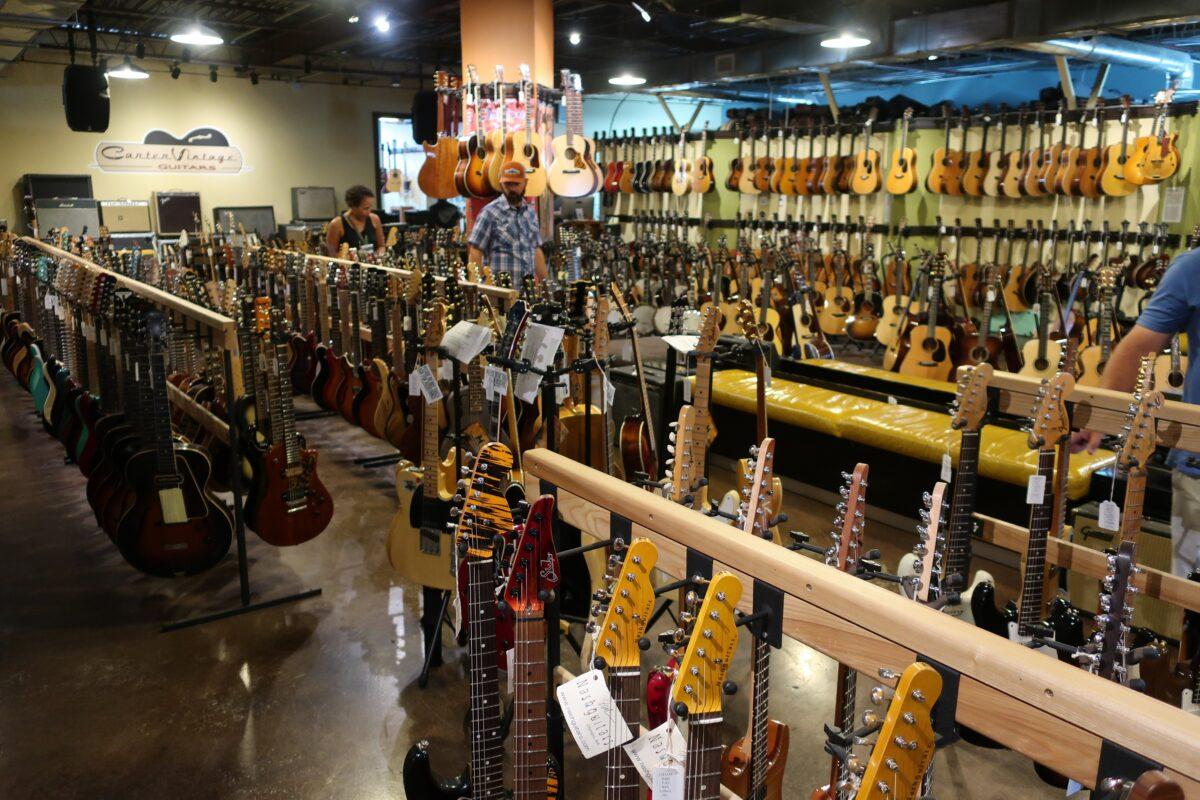 Carter Vintage Guitars has a wide selection of new, used, and collectible guitars. (Kevin Revolinski)