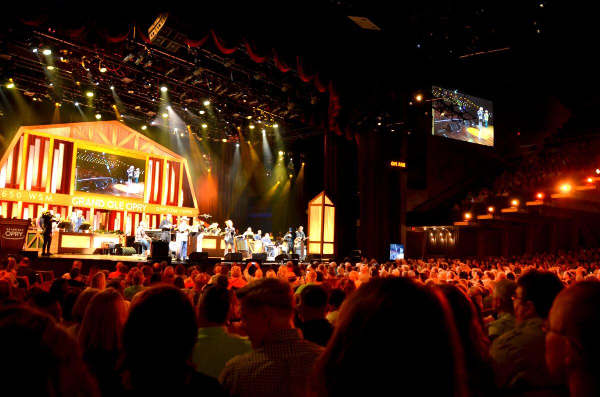 A full house for a live radio broadcast of the Grand Ole Opry. (Kevin Revolinski)