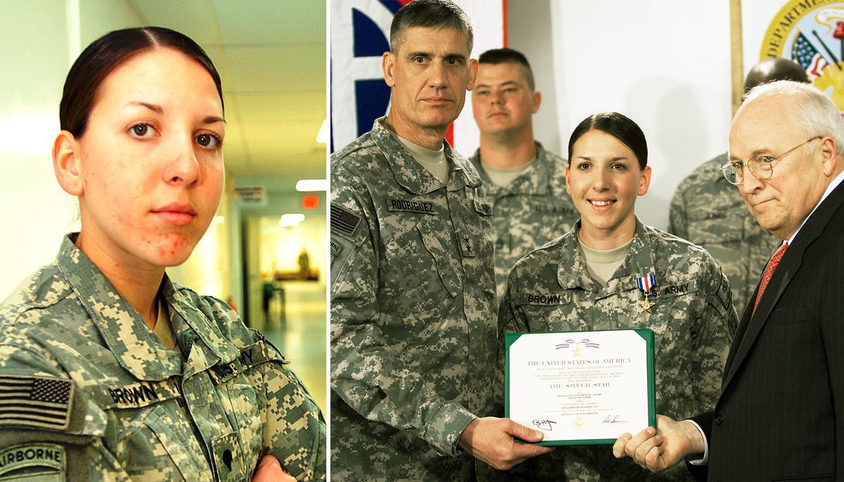 Female Army Medic Who Ran Through a Hail of Bullets to Save 5 Men in Burning Humvee Earns Silver Star