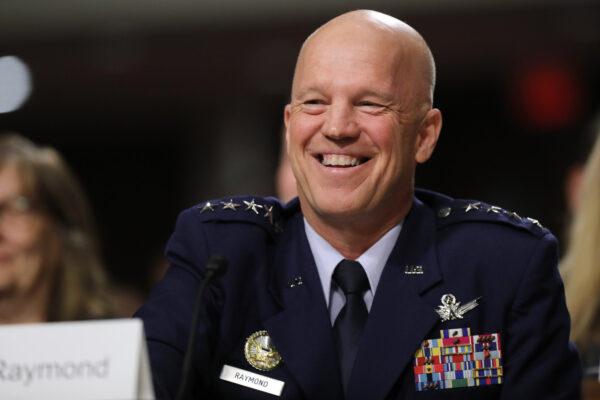 Gen. John Raymond testifies before the Senate Armed Services Committee in Washington on June 4, 2019. (Chip Somodevilla/Getty Images)