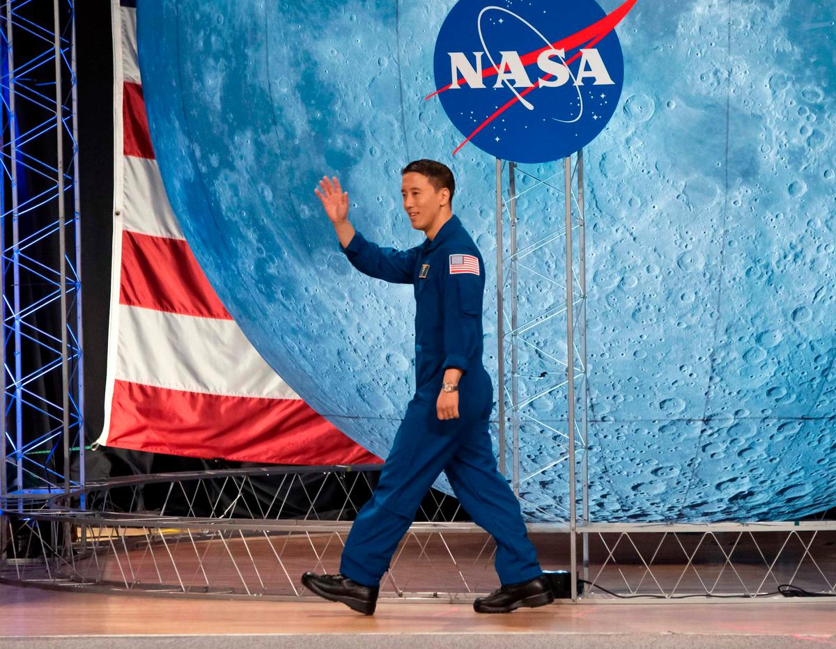 NASA astronaut Jonny Kim, one of the 13 selected for the elite Artemis program. (©Getty Images | <a href="https://www.gettyimages.com.au/detail/news-photo/astronaut-jonny-kim-and-canadian-space-agency-joshua-kutryk-news-photo/1192961313">MARK FELIX/AFP</a>)