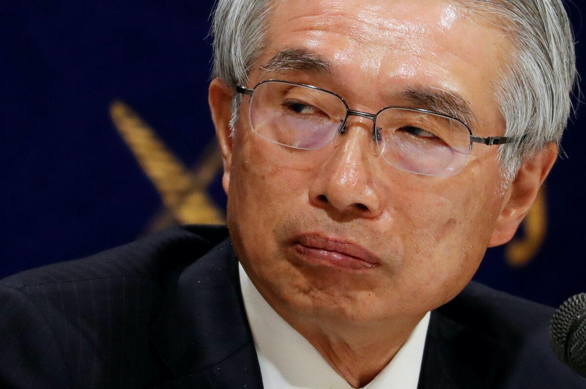 Junichiro Hironaka, chief lawyer of the former Nissan Motor Co. Ltd chairman Carlos Ghosn, speaks to media in Tokyo on March 12, 2019. (Issei Kato/Reuters-File)