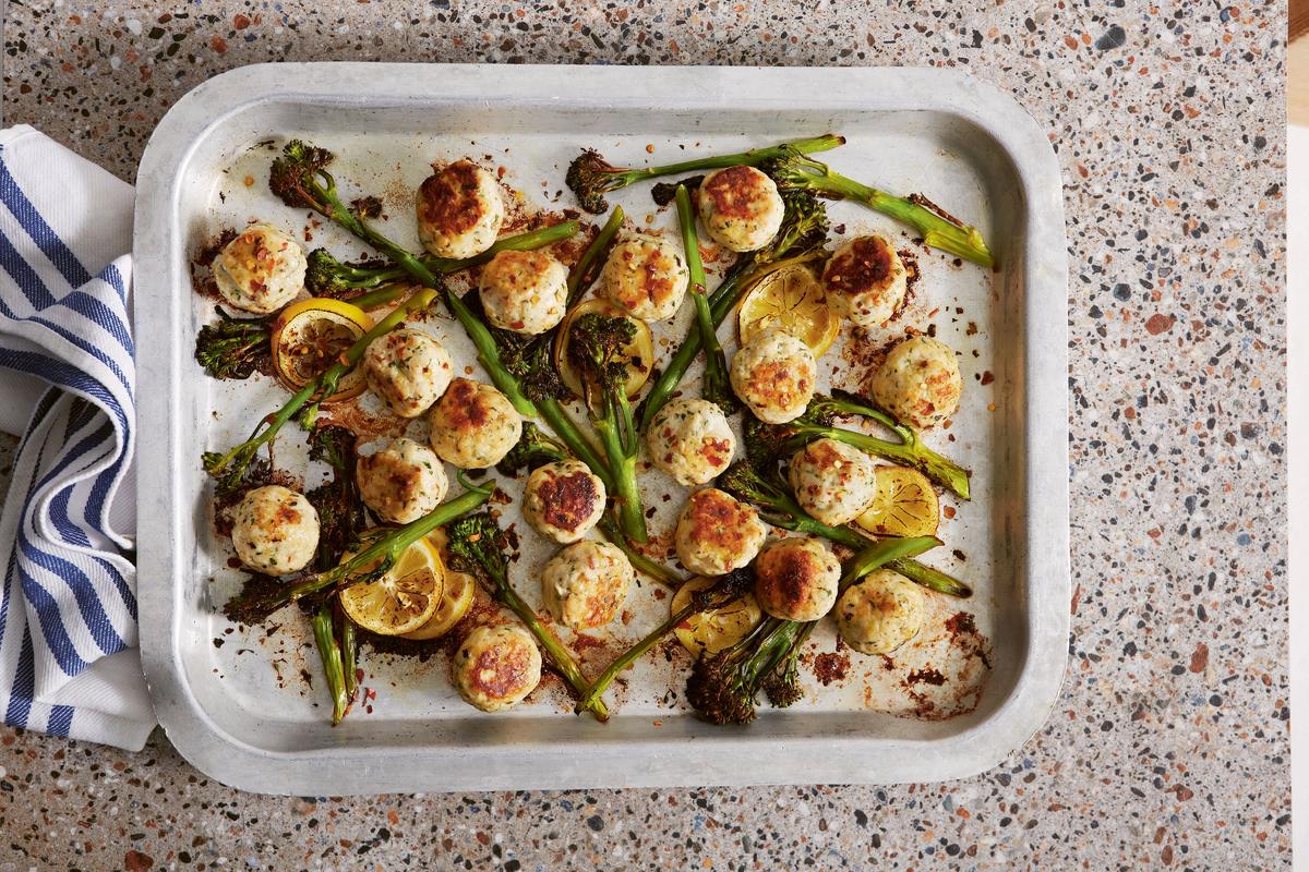 Baked ricotta and chicken meatballs. (Patricia Niven)