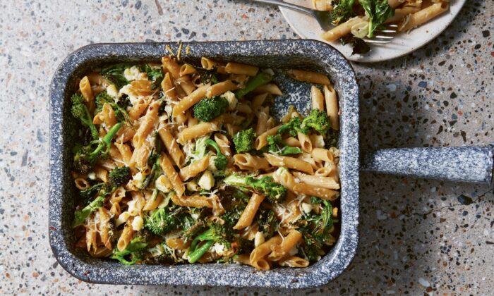 Garlicky Charred Greens With Whole-Wheat Penne