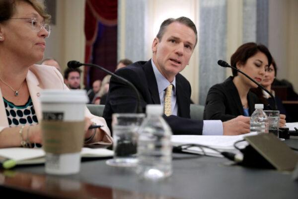 Californians for Consumer Privacy Board Chair Alastair Mactaggart (C) testifies before the Senate Commerce, Science, and Transportation Committee about consumer data privacy during a hearing in Washington on Oct. 10, 2018. (Chip Somodevilla/Getty Images)