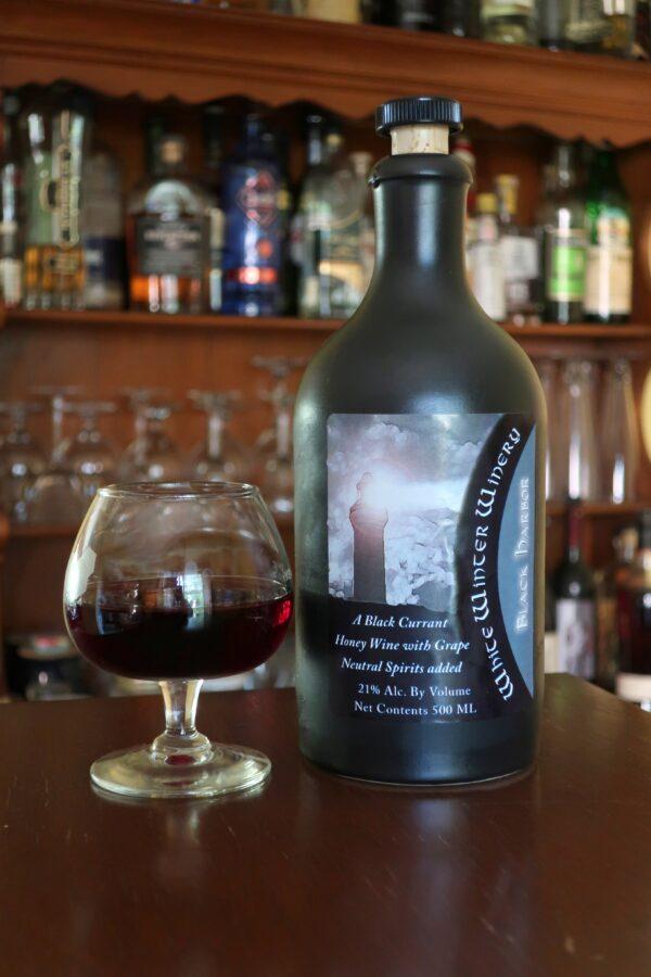 Black Harbor, a black currant dessert mead made in a port style, from White Wintery Winery. (Kevin Revolinski)