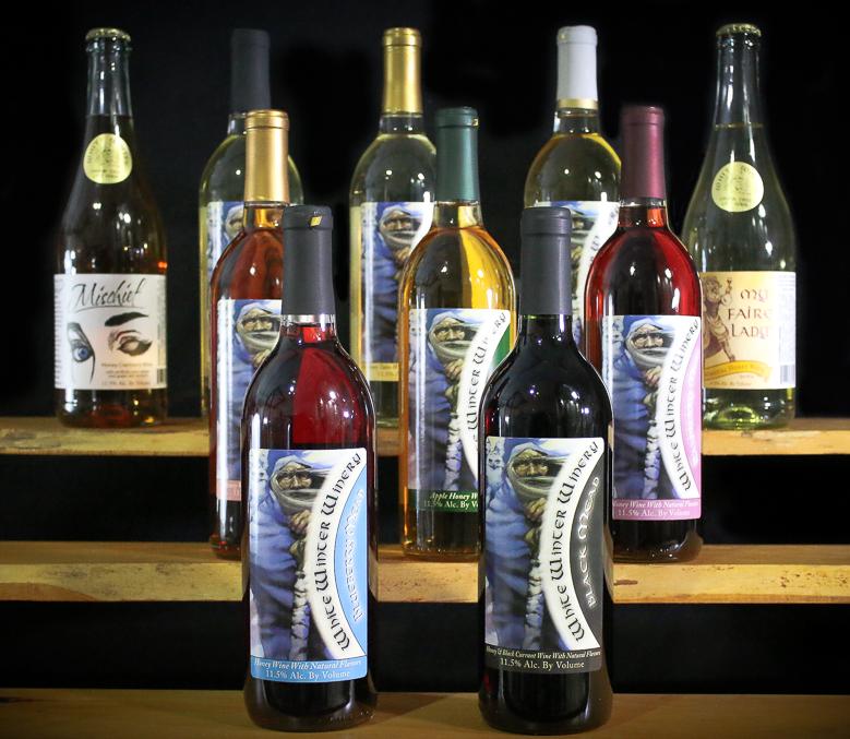 White Winter Winery's range of mead. (Courtesy of White Winter Winery)